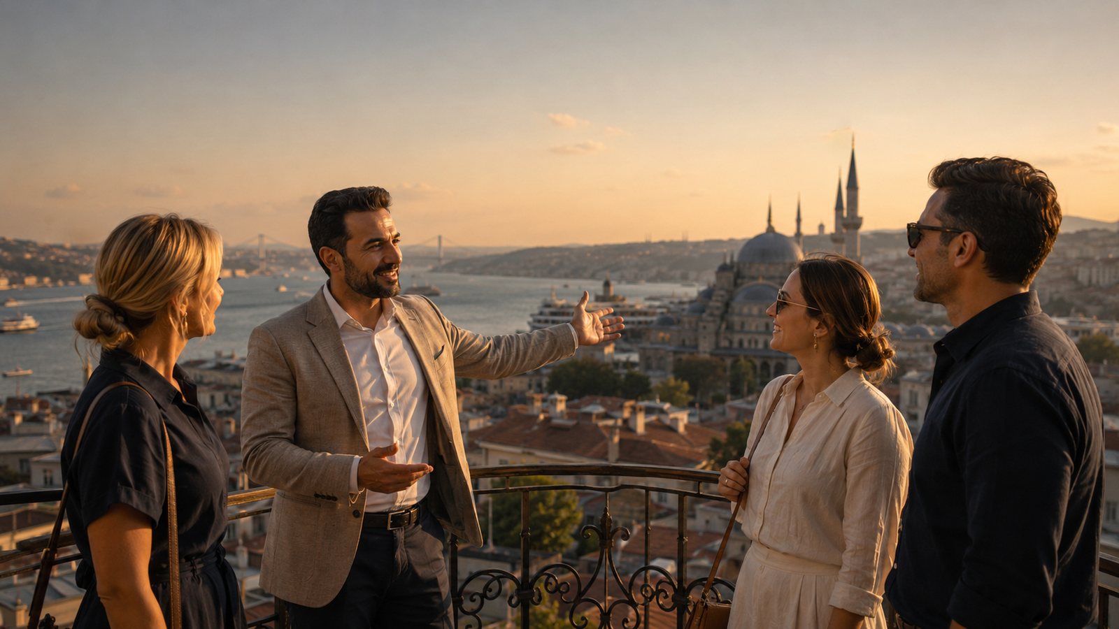 Istanbul skyline and historic architecture